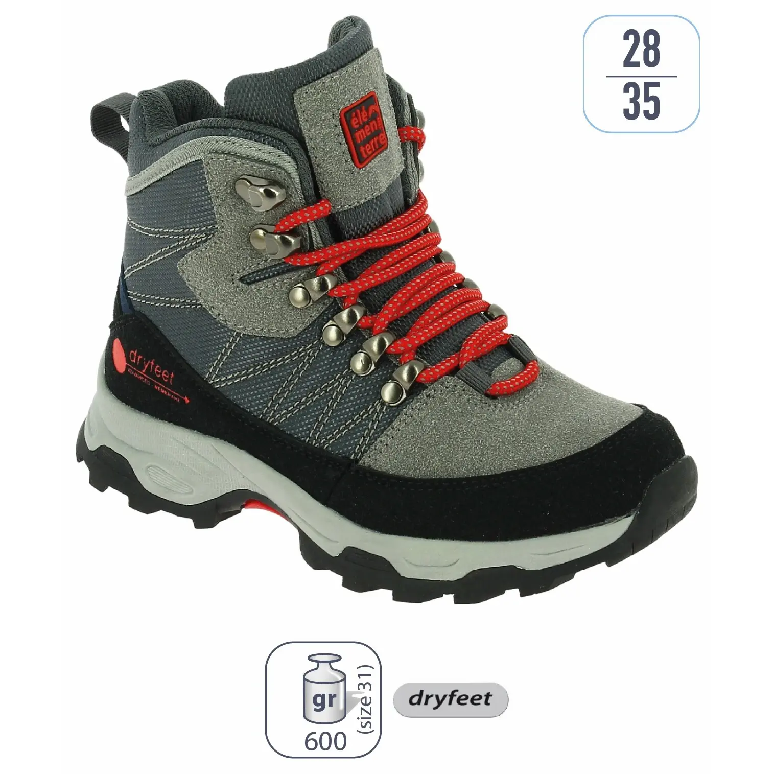 Chaussures de randonnée enfant tige haute Élémenterre Tenakee