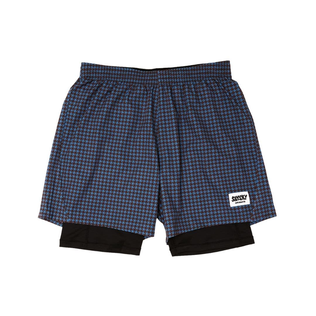 Houndstooth Pace 2 in 1 Shorts 5''